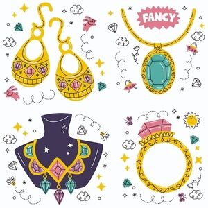 Elegant Gold and Pink Gemstone Jewelry Set